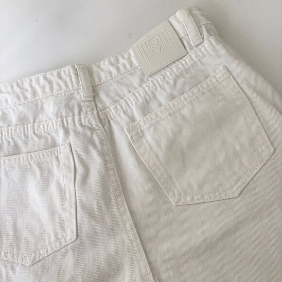 Toteme white cut off jean shorts_size 27 - Picture 4 of 8